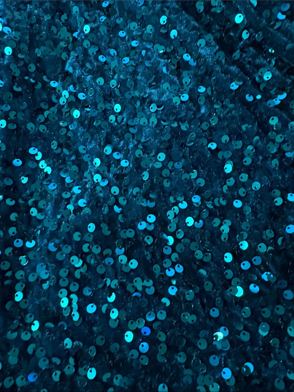 Two Woman’s Sequin One-Shoulder Cutout Dress - Teal and Royal Blue - Picture 10 of 11